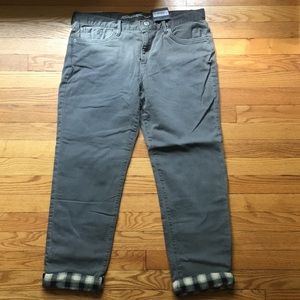 Eddie Bauer Boyfriend Flannel Jeans - Size 10